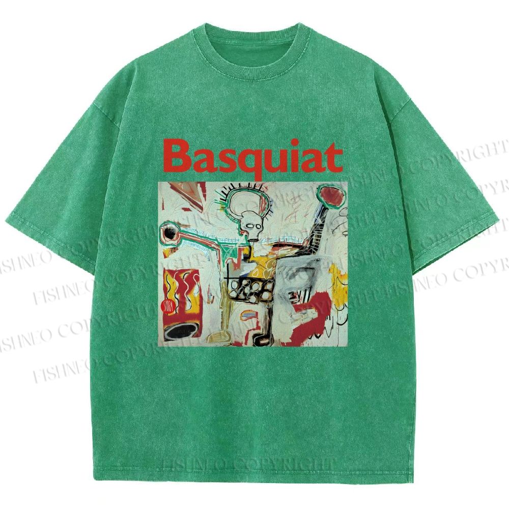 Unisex Jean-Michel Basquiat Untitled Printed Washed Tee