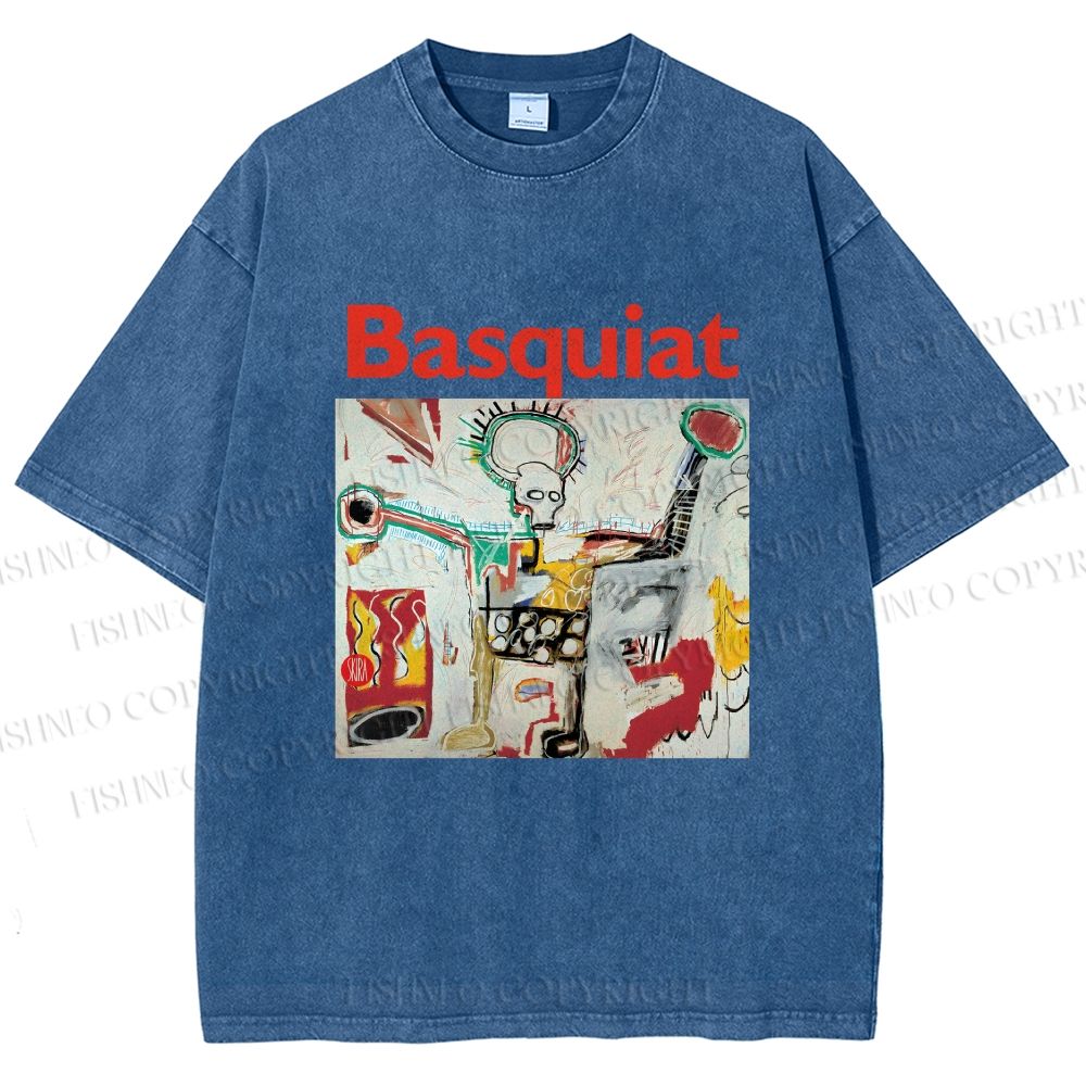 Unisex Jean-Michel Basquiat Untitled Printed Washed Tee