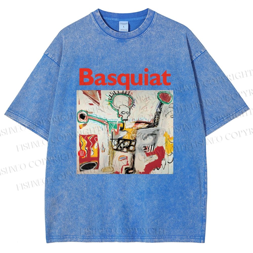 Unisex Jean-Michel Basquiat Untitled Printed Washed Tee