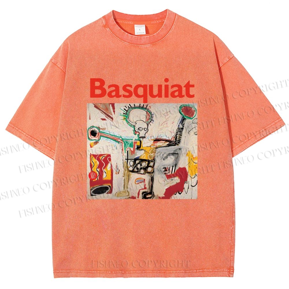 Unisex Jean-Michel Basquiat Untitled Printed Washed Tee