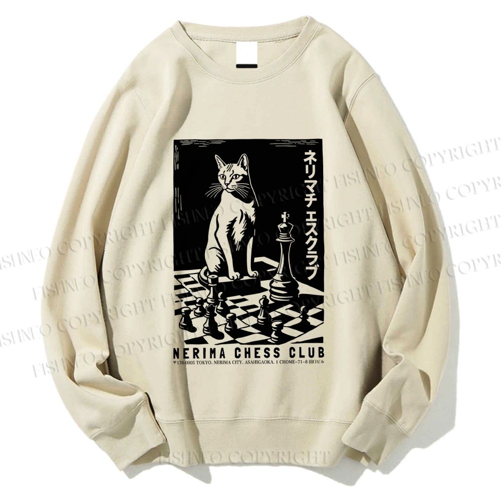 Unisex Nerima Chess Club Printed Sweatshirt