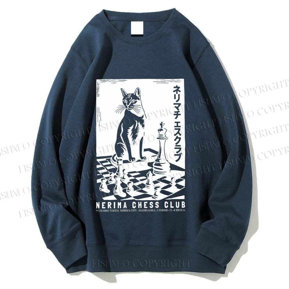 Unisex Nerima Chess Club Printed Sweatshirt