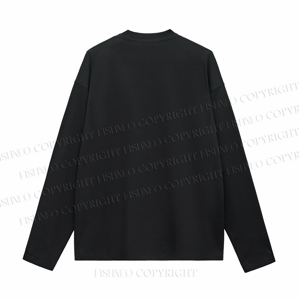 Unisex Tintin Club Casual Cotton Printed Long Sleeve T-shirt