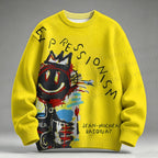 Jean-Michel Basquiat Graffiti Raglan Sweater
