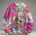 Jean-Michel Basquiat Graffiti Raglan Sweater