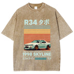 1998 Nissan R34 Skyline Vintage Washed T-shirt