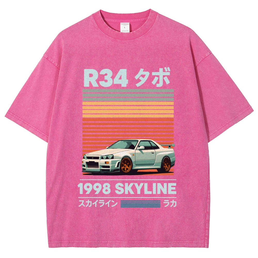 1998 Nissan R34 Skyline Vintage Washed T-shirt