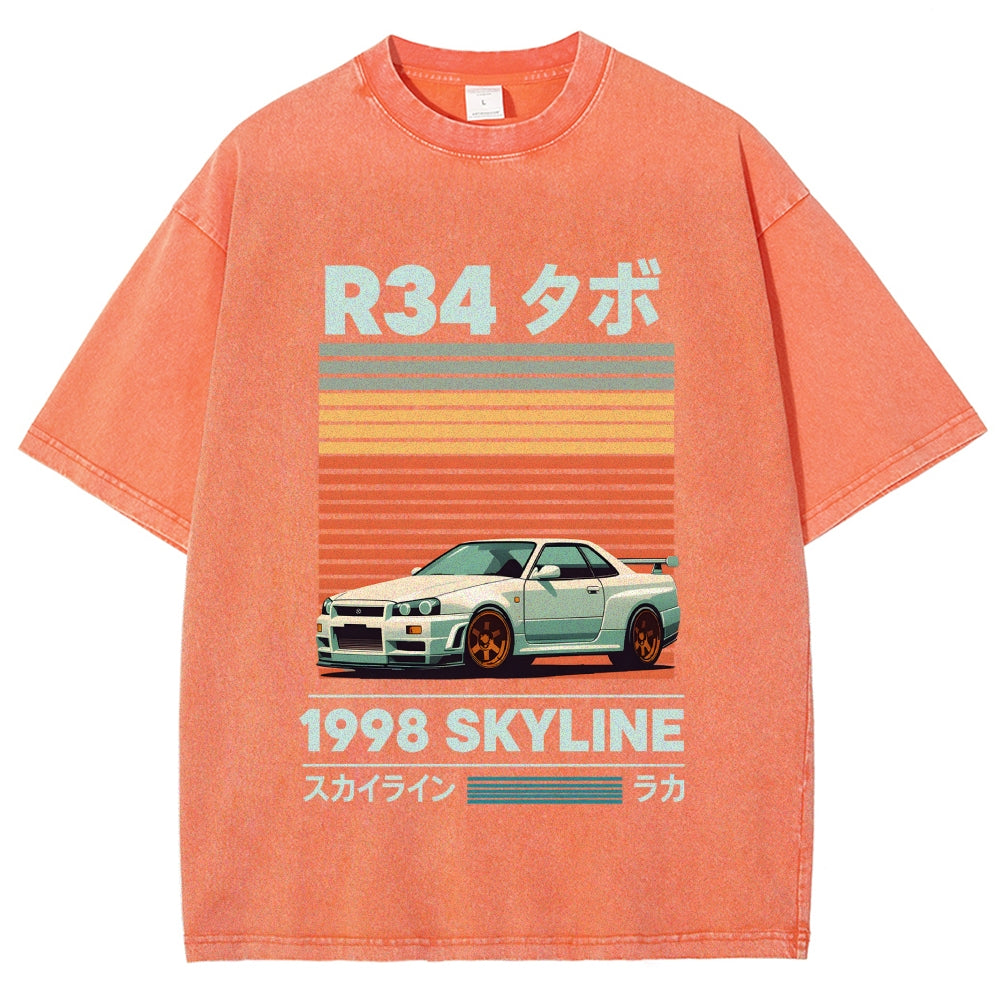 1998 Nissan R34 Skyline Vintage Washed T-shirt
