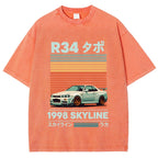 1998 Nissan R34 Skyline Vintage Washed T-shirt