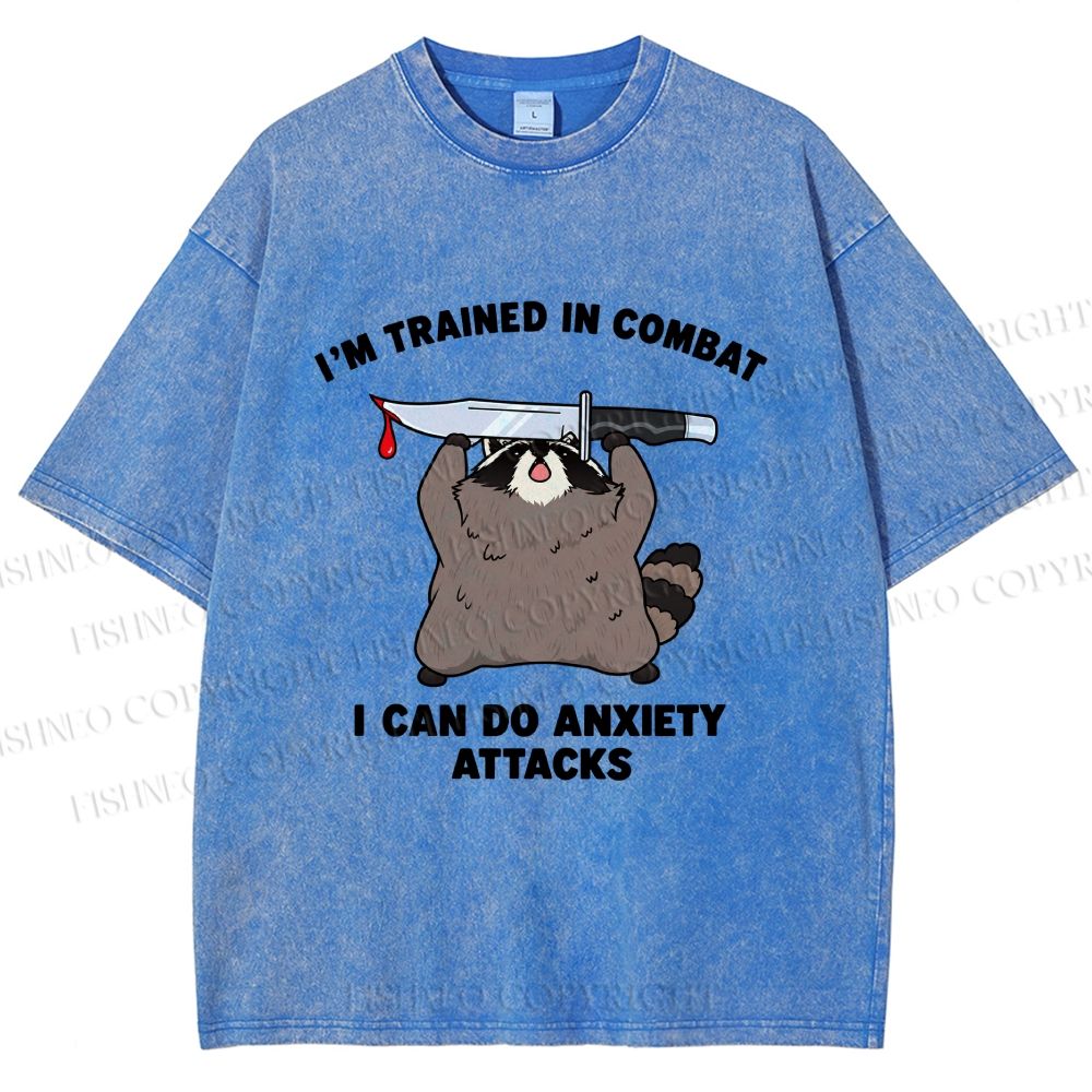 Unisex Coping With Anxiety Washed T-Shirt