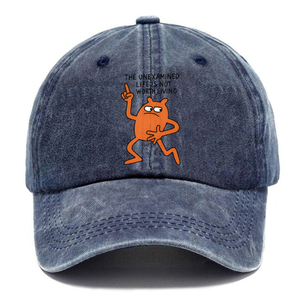 Eyes Looking Sideways Washed Cap