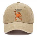Eyes Looking Sideways Washed Cap