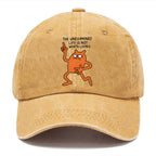 Eyes Looking Sideways Washed Cap