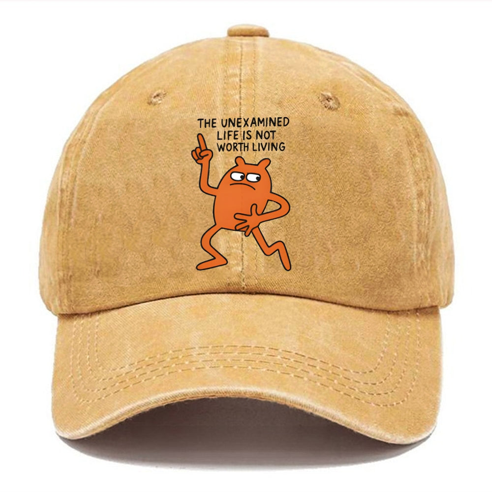 Eyes Looking Sideways Washed Cap