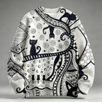 The Black Cat's Dream Raglan Sweater