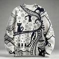 The Black Cat's Dream Raglan Sweater
