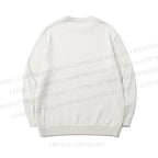 Fuzzy Tiger Sketch Core-spun yarn long-sleeve sweater