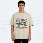 Unisex Turtle CD Printed Washed Tee