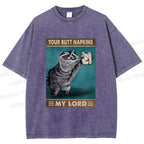 Unisex Your Butt Napkins My Lord Printed Washed Tee