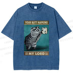 Unisex Your Butt Napkins My Lord Printed Washed Tee