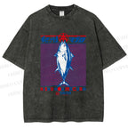 Unisex Kishu Hon Maguro Printed Washed Tee