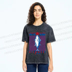 Unisex Kishu Hon Maguro Printed Washed Tee