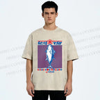 Unisex Kishu Hon Maguro Printed Washed Tee