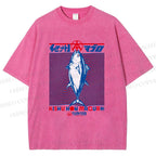 Unisex Kishu Hon Maguro Printed Washed Tee