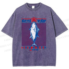 Unisex Kishu Hon Maguro Printed Washed Tee