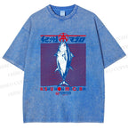 Unisex Kishu Hon Maguro Printed Washed Tee