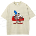Unisex The Simpsons Skeleton Couch Gag Printed Washed Tee
