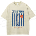 Unisex Retro Fish Market Printed Washed Tee