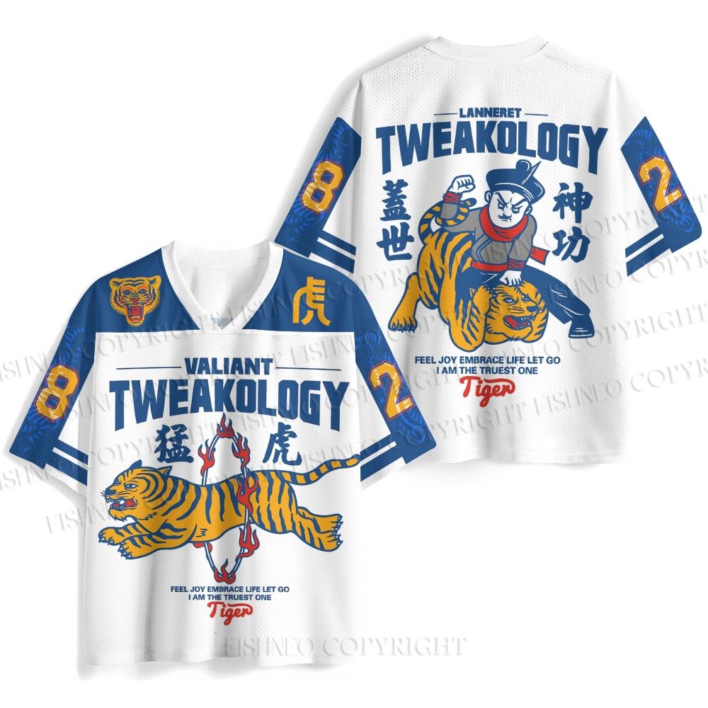 Fierce Tiger Printed Jersey Shirts