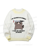 Unisex I Can Do Anxiety Attacks Gradient Casual Sweater