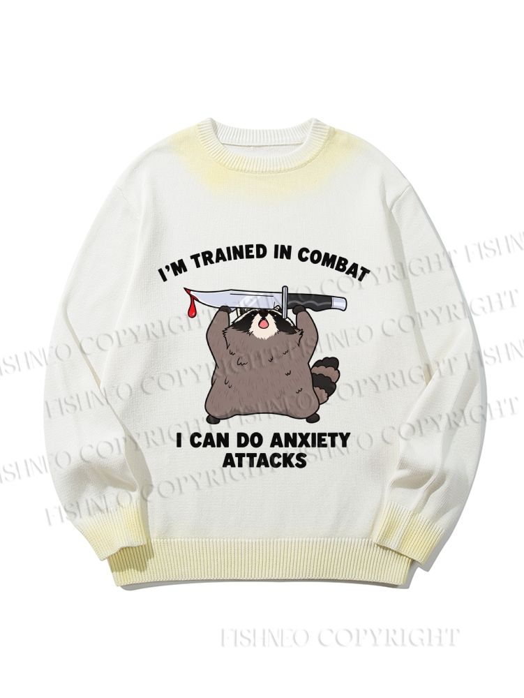 Unisex I Can Do Anxiety Attacks Gradient Casual Sweater