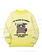 Unisex I Can Do Anxiety Attacks Gradient Casual Sweater