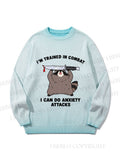 Unisex I Can Do Anxiety Attacks Gradient Casual Sweater