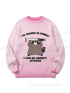 Unisex I Can Do Anxiety Attacks Gradient Casual Sweater