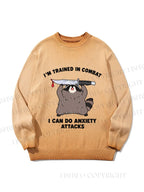 Unisex I Can Do Anxiety Attacks Gradient Casual Sweater