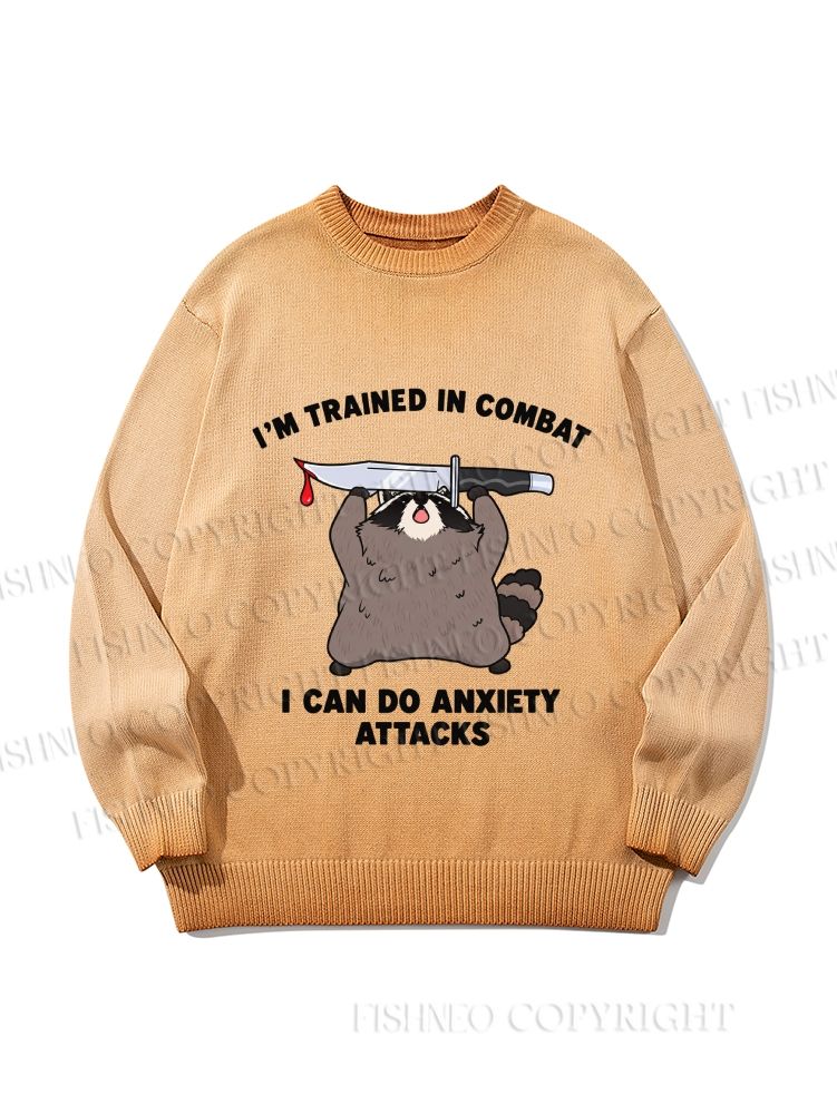 Unisex I Can Do Anxiety Attacks Gradient Casual Sweater