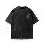 Unisex Ramen Frog Printed Washed Tee