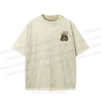 Unisex Ramen Frog Printed Washed Tee