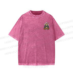 Unisex Ramen Frog Printed Washed Tee