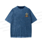 Unisex Ramen Frog Printed Washed Tee