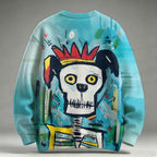 Dog 8-Homage-Basquiat Raglan Sweater