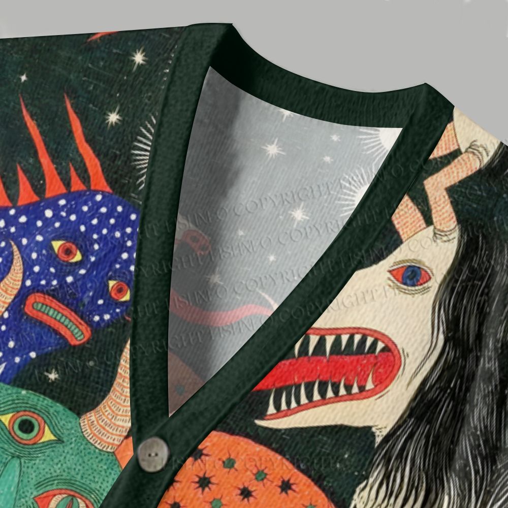 Japanese Monster Ugly Cardigan Sweater