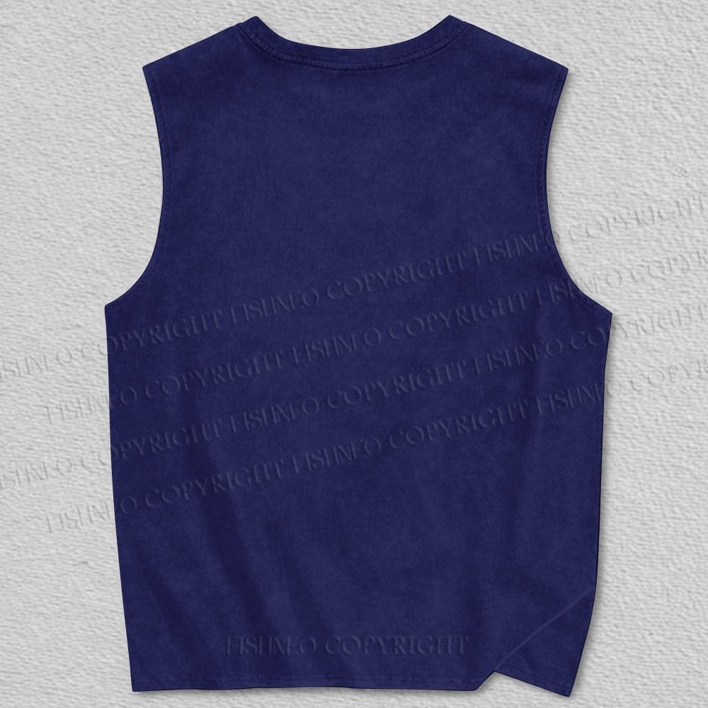 Unisex Psychedelic Mushrooms Yayoi Kusama Style Printed Tank Top