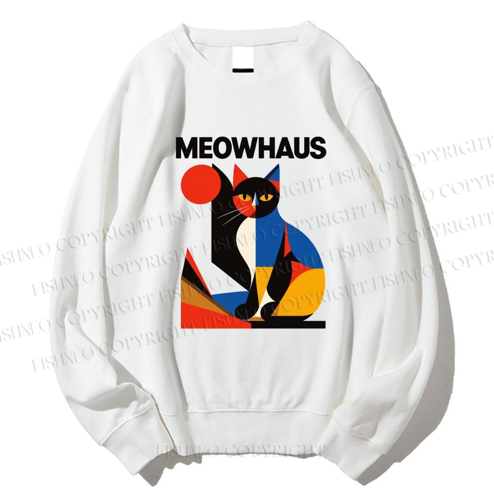 Unisex Meowhaus Printed Sweatshirt