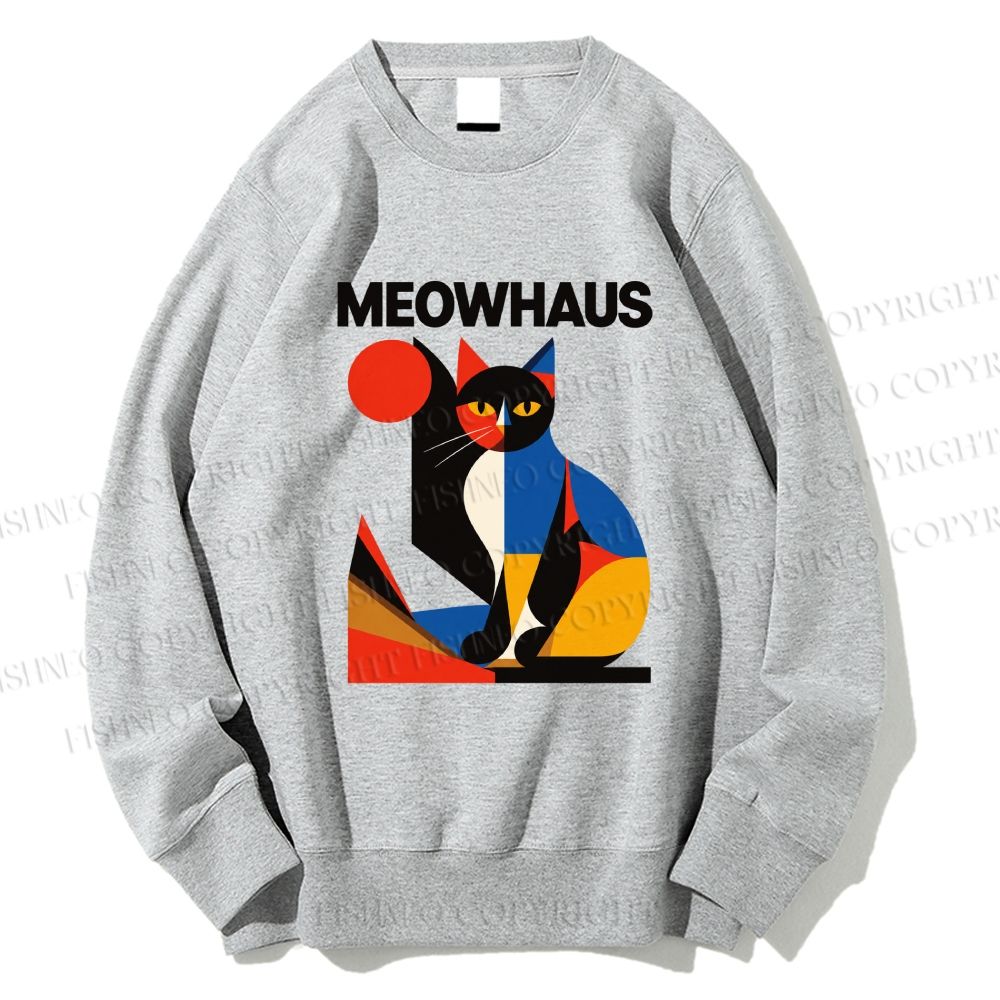 Unisex Meowhaus Printed Sweatshirt