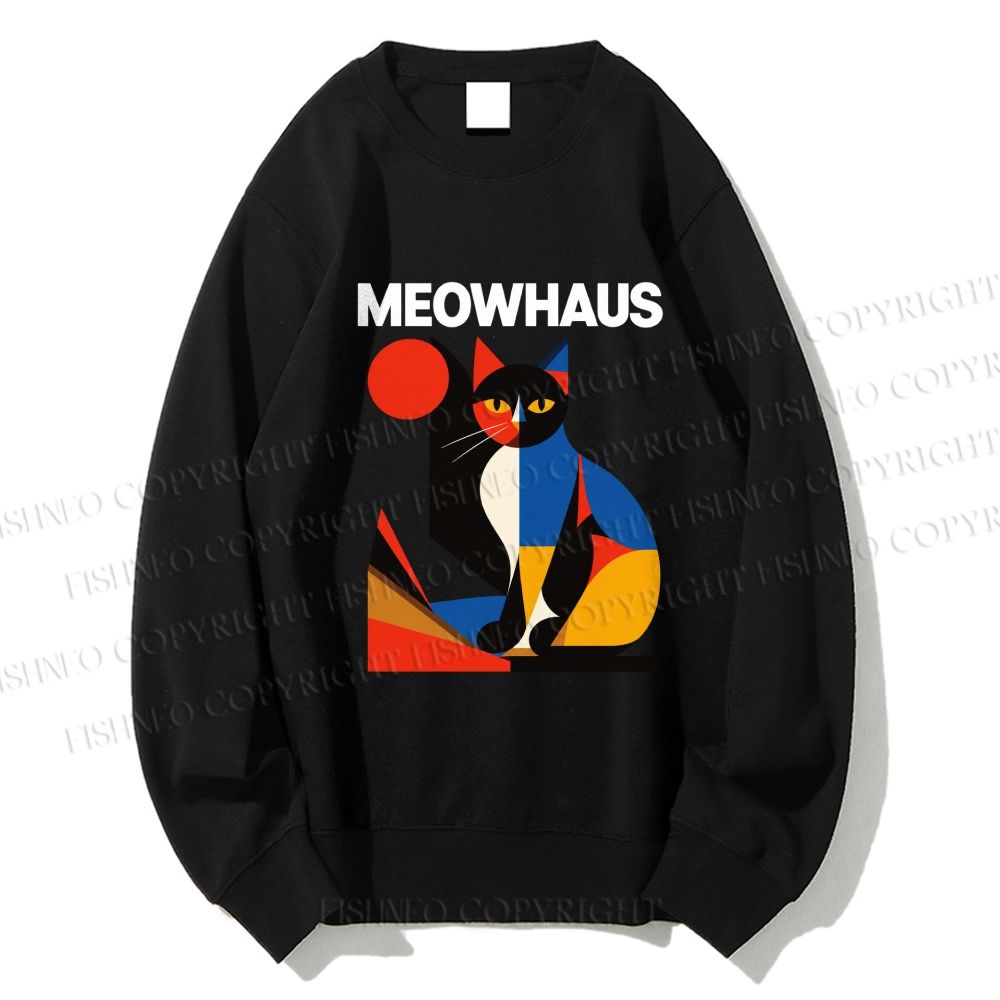 Unisex Meowhaus Printed Sweatshirt